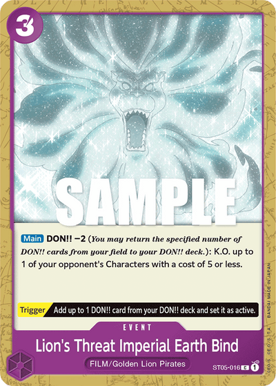 #016 Lion's Threat Imperial Earth Bind