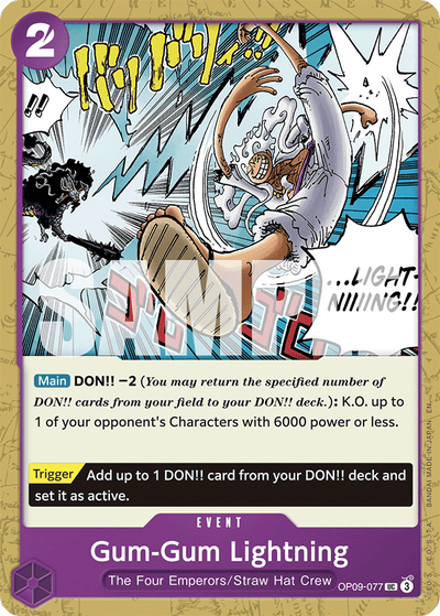 #OP09077 Gum-Gum Lightning
