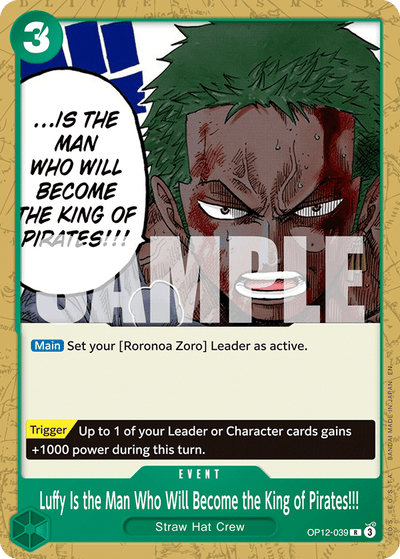 #OP12039 Luffy Is the Man Who Will Become the King of Pirates!!!