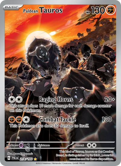 #218 Paldean Tauros