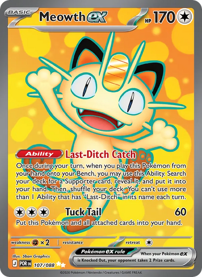 #107 Meowth ex
