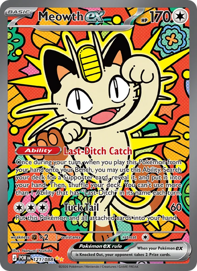 #121 Meowth ex