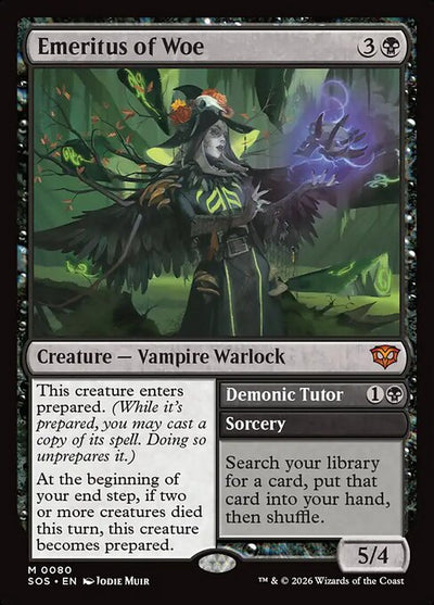#080 Emeritus of Woe // Demonic Tutor