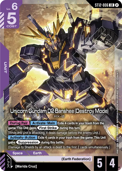 #006 Unicorn Gundam 02 Banshee (Destroy Mode)