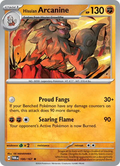 #100 Hisuian Arcanine