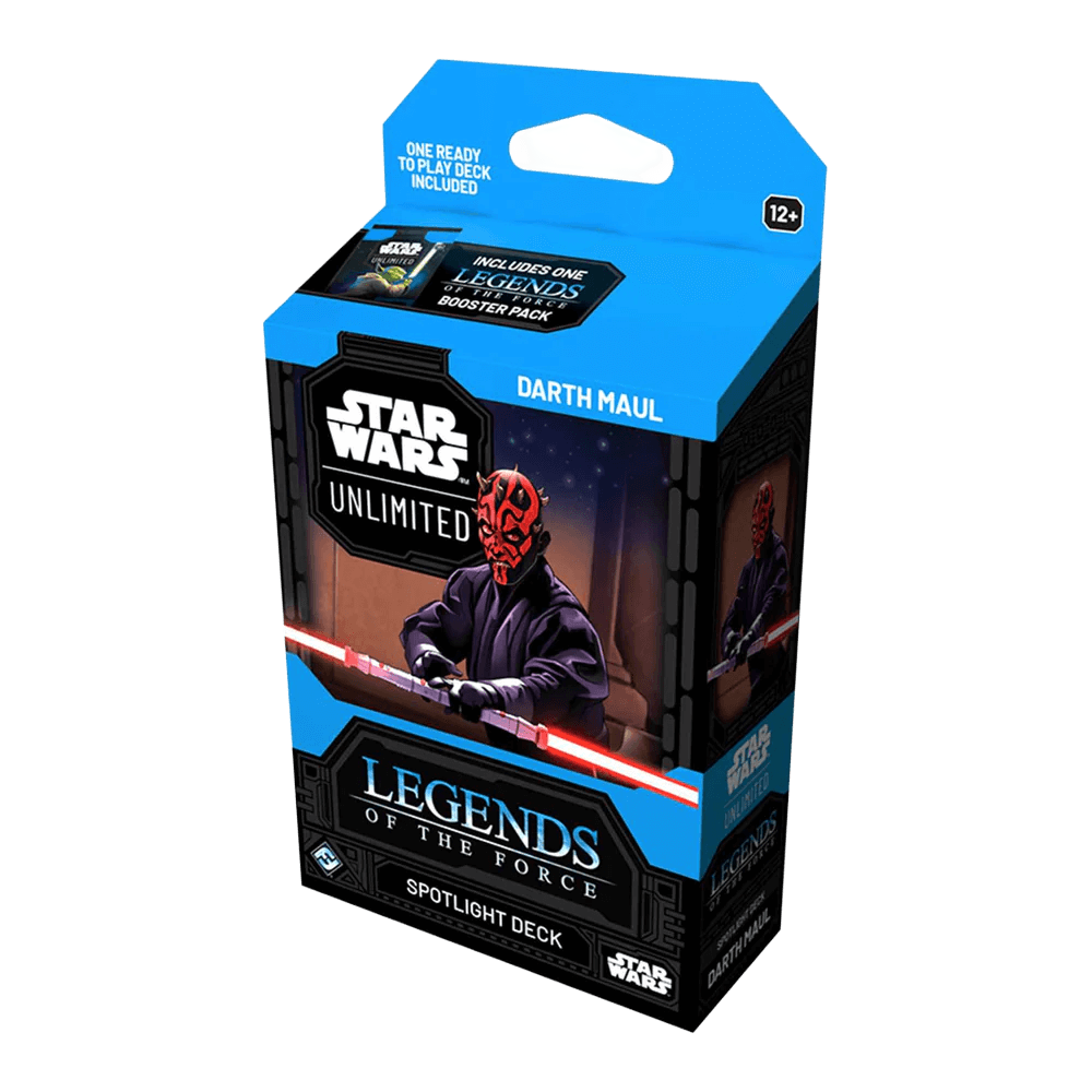 Star Wars: Unlimited Spotlight Deck - Darth Maul - Legends of the Force Display packaging